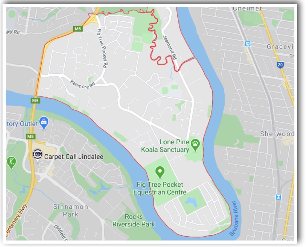 Fig Tree Pocket Map Fig Tree Pocket Buyers' Agent's Guide | Your Property Hound: Brisbane  Buyers Agent | Queensland Buyers Agent